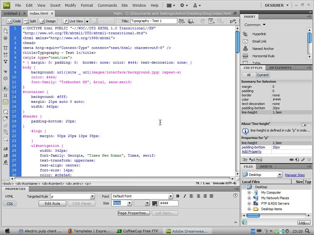 Getting Started with Dreamweaver
